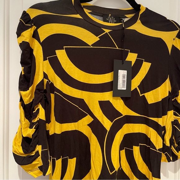 DE LA VALI YELLOW BLOUSE - Picture 2 of 6